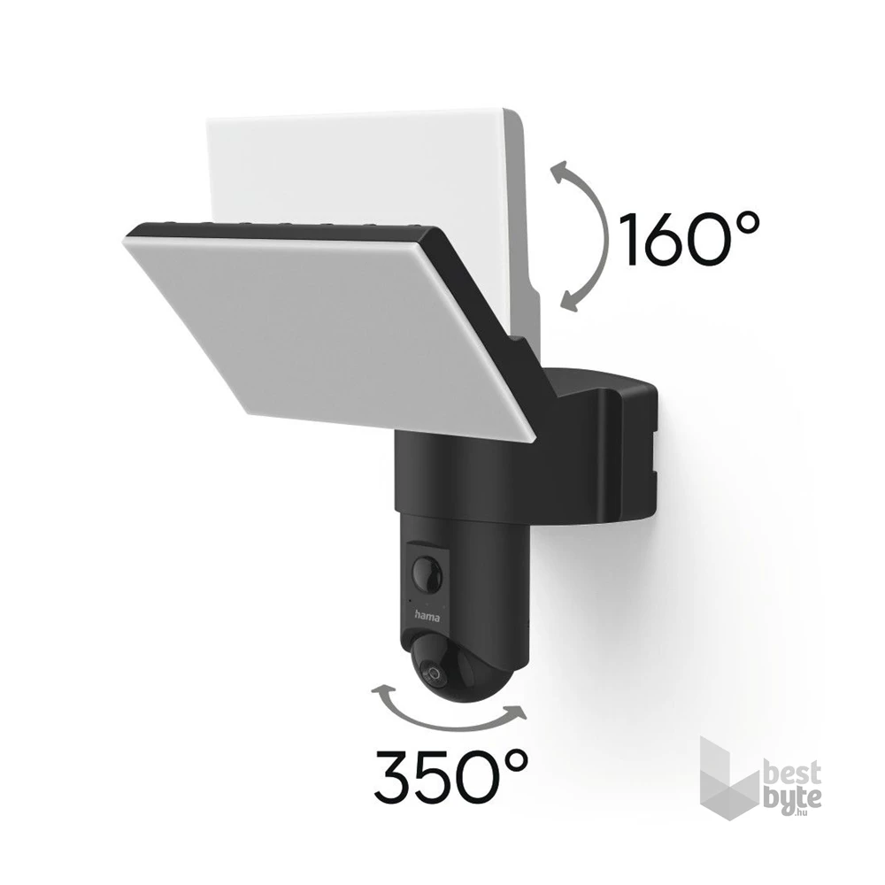 Hama 176614 éjjellátó kültéri 1080P mozgásérzékelős okos WiFi kamera + reflektor