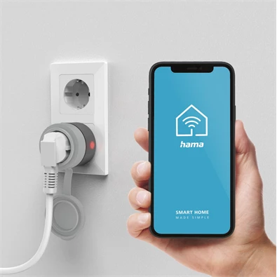 Hama 176624 2300W-os okos Wifi kültéri konnektor