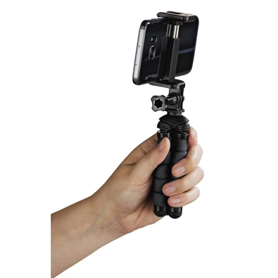 Hama 178366 "FLEX" GoPro/okostelefon fekete fotó-videó állvány