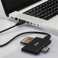 Hama 181018 "Slim" USB 3.0 superspeed fekete multi kártyaolvasó