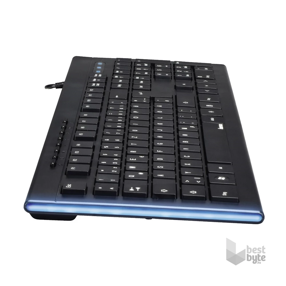 Hama 13182663 "ANZANO" HUN USB fekete multimédiás billentyűzet