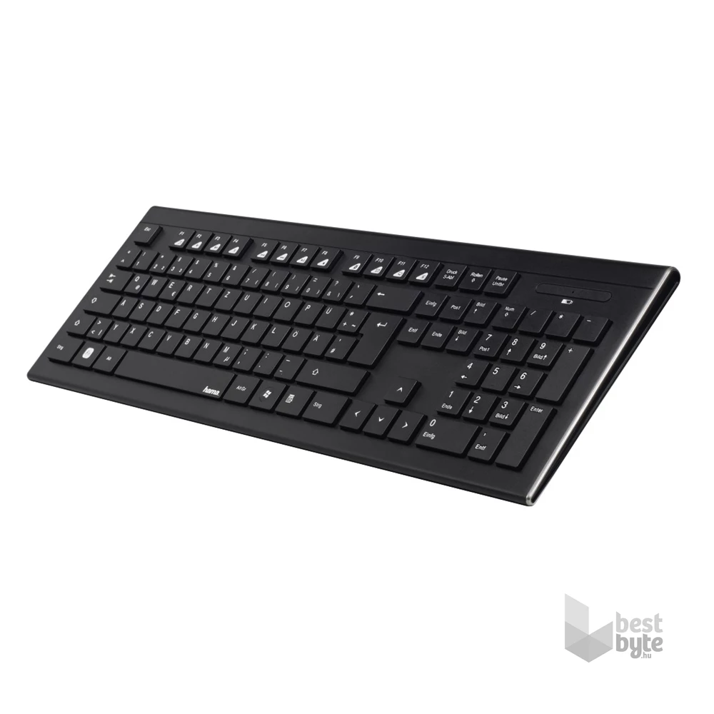 Hama 13182664 "CORTINO" fekete vezeték nélküli billentyűzet + egér