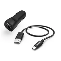 Hama 183241 2,4A USB Type-C autós töltő szett USB - USB Type-C kábellel