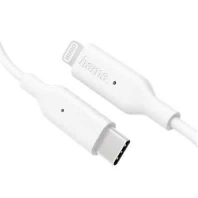 Hama 183295 1m Lightning > USB-C fehér adatkábel