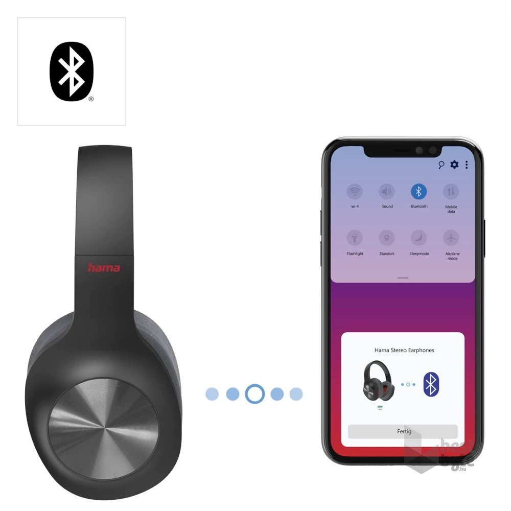 Hama 00184100 SPIRIT CALYPSO Bluetooth fekete fejhallgató