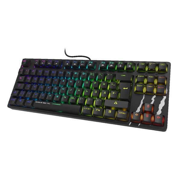 Hama 186029 "uRage M3chanical RDX Exodus 850TKL" RGB LED gamer billentyűzet