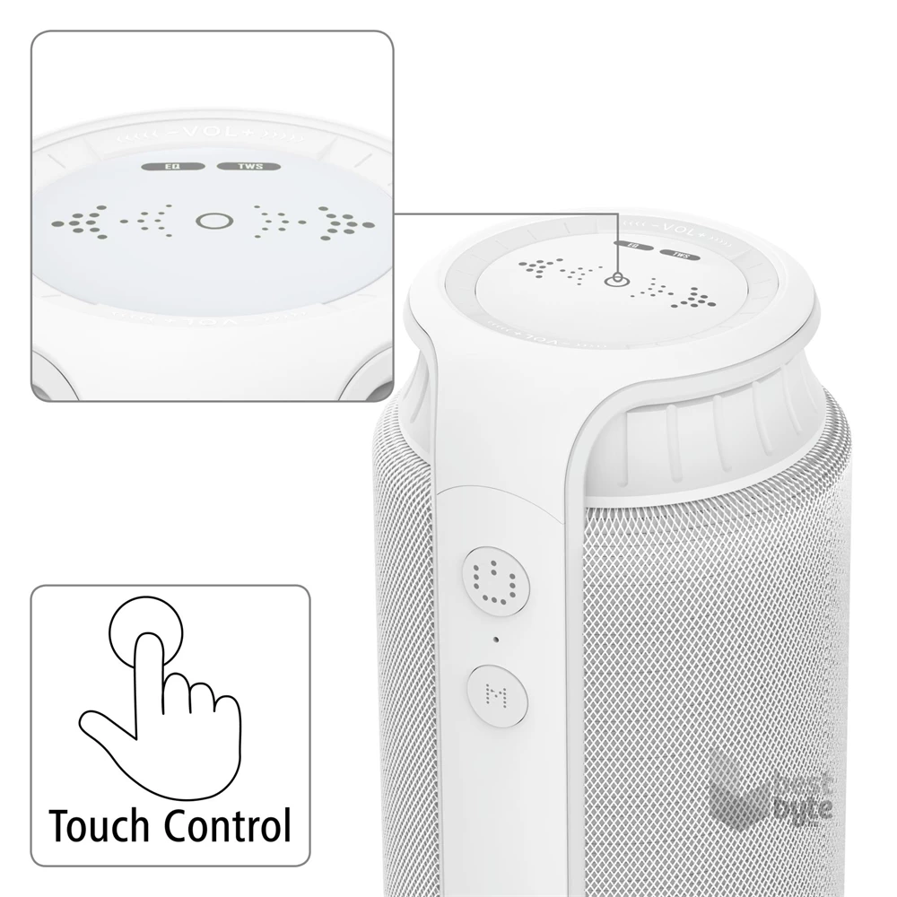 Hama 188201 "PIPE 2.0", 24W fehér bluetooth hangszóró