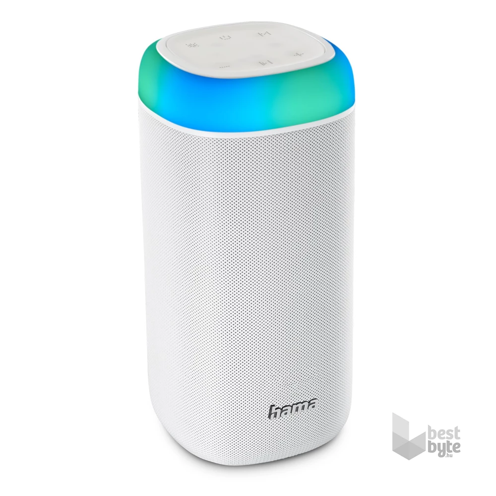Hama 188229 "SHINE 2.0", 30W, RGB LED, fehér bluetooth hangszóró