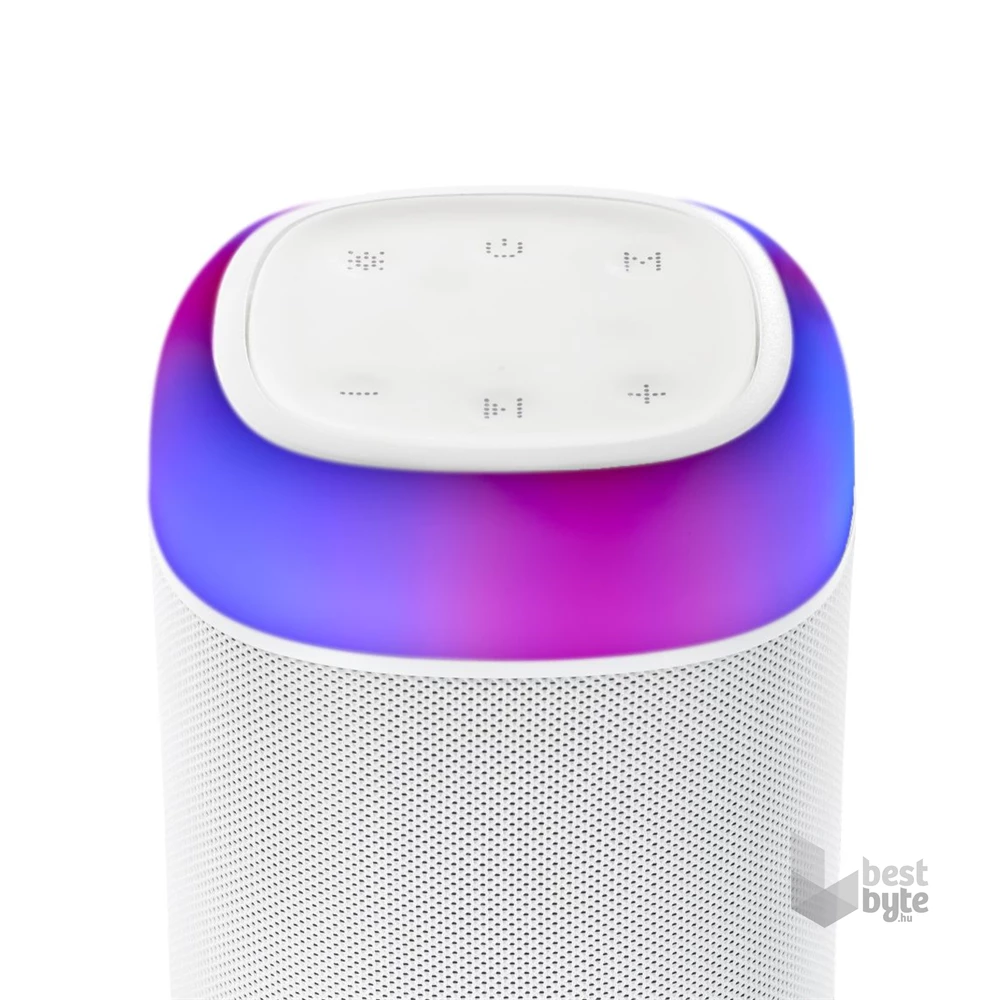 Hama 188229 "SHINE 2.0", 30W, RGB LED, fehér bluetooth hangszóró