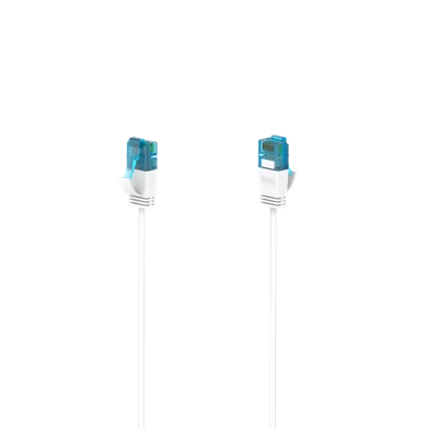 Hama 200689 "Slim-Flexible" FIC CAT6 (10Gbps) 1,5m fehér patchkábel