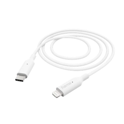 Hama 201598 FIC E3 1m Lightning > USB Type-C fehér adatkábel