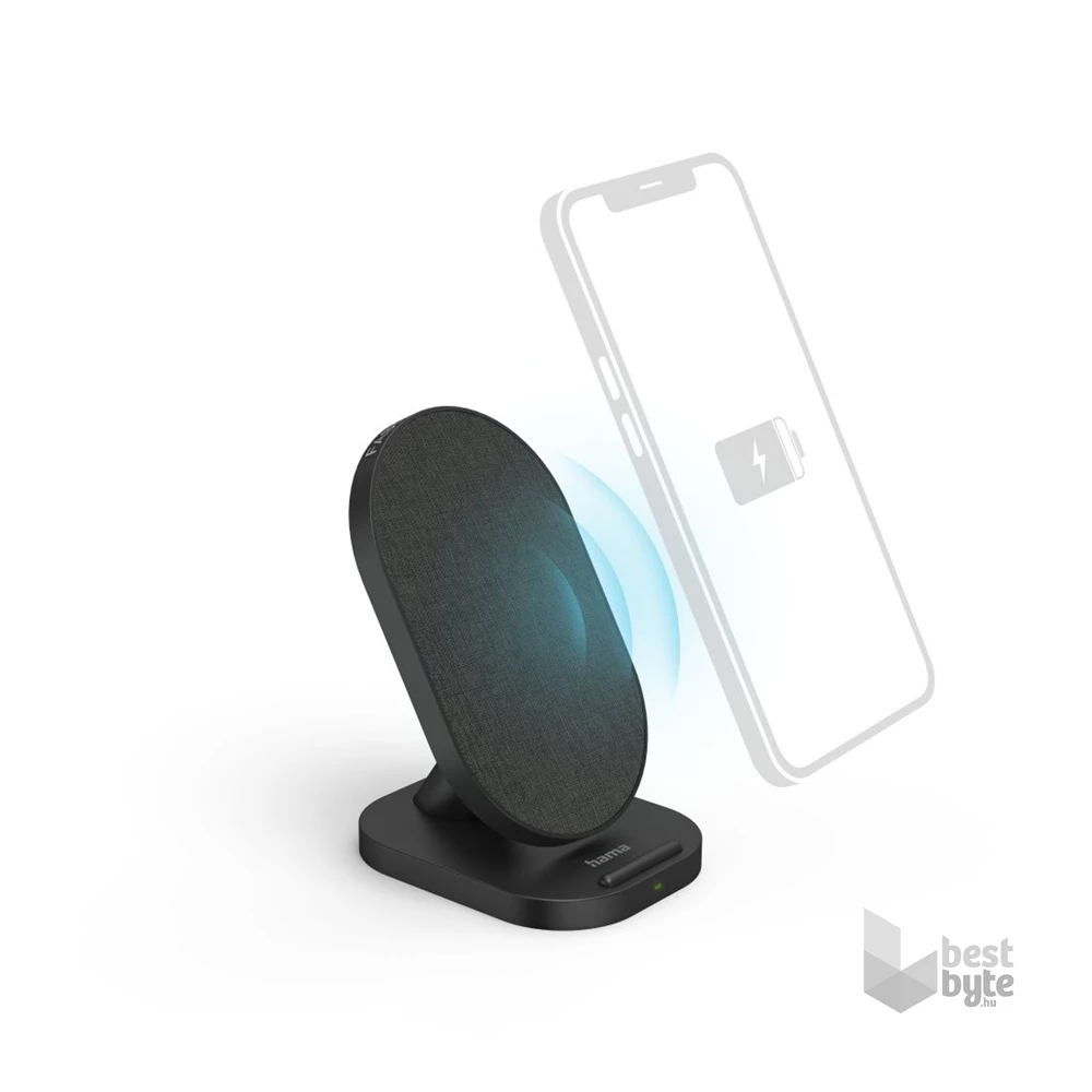 Hama 201685 QI 10W fekete vezeték nélküli telefon töltő