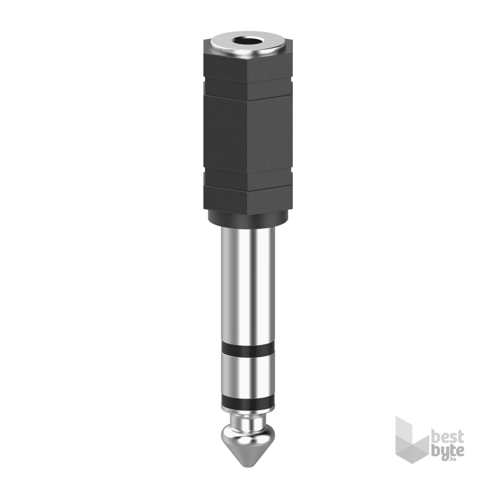 Hama 205194 FIC sztereo 6,3 mm jack dugó - 3,5 mm jack alj adapter
