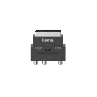 Hama 205268 FIC AV SCART-3RCA-SVHS be/ki adapter
