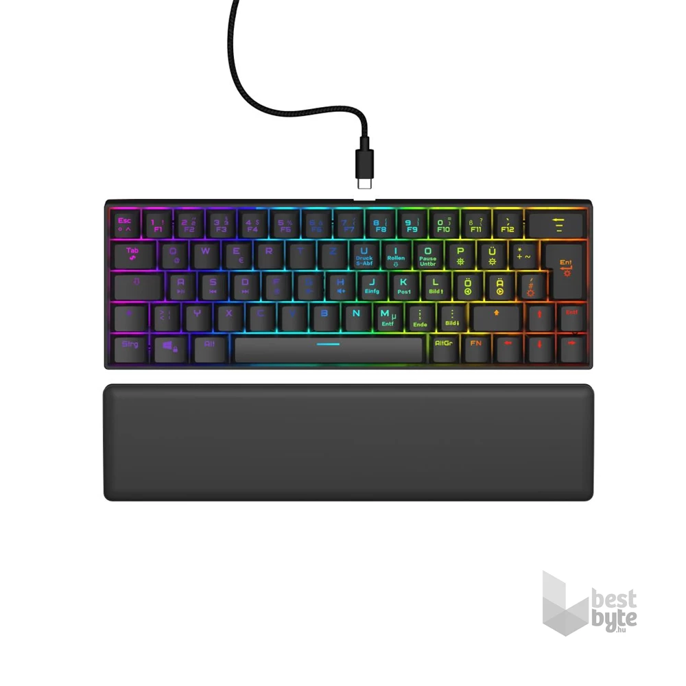 URAGE by Hama 13217828 EXODUS 760TKL RGB (red switch) fekete mechanikus billentyűzet