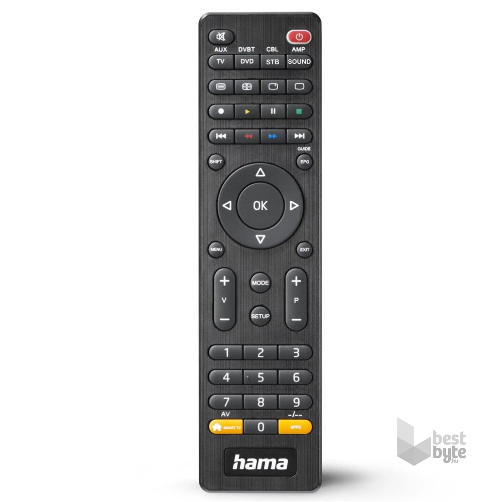 Hama 221054 FITV 8in1 fekete univerzális távirányító