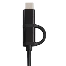 Hama 4 az 1-ben (USB, USB Type-C, micro USB + OTG) 1m fekete adatkábel