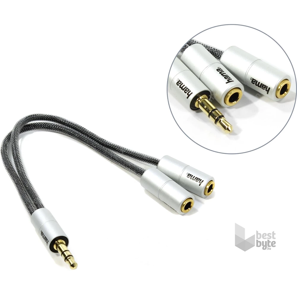Hama 80857 "ALULINE " 3 ,5mm jack elosztó adapter