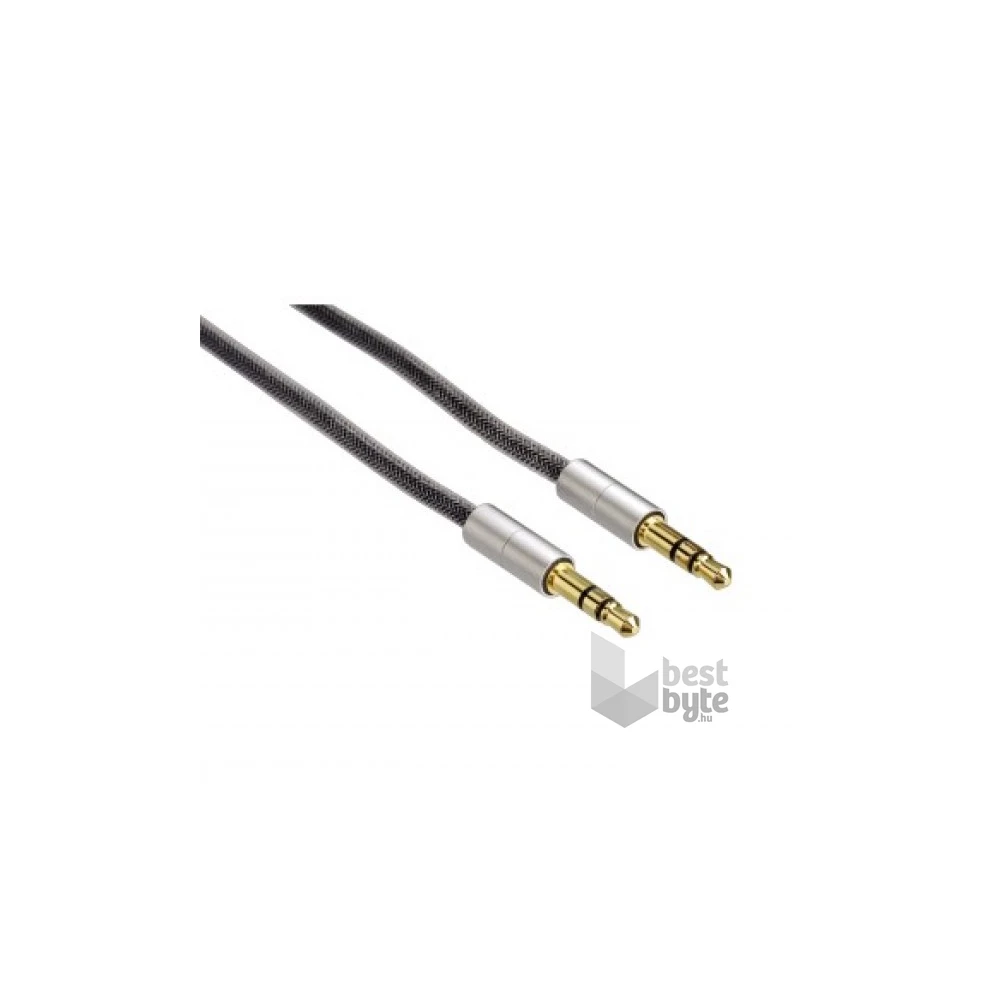 Hama 80869 3,5 mm jack-jack "Aluline" 2 m összekötőkábel