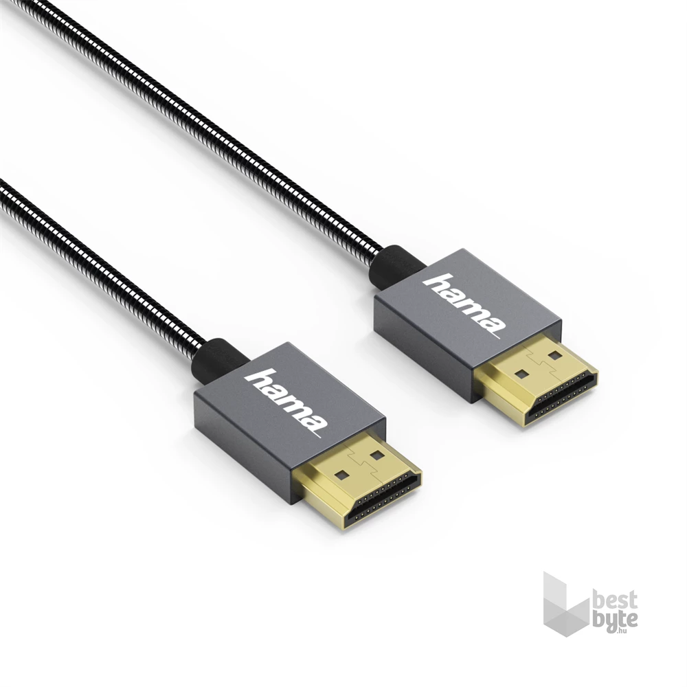 Hama 135792 "Elite" High speed HDMI kábel ethernettel, 0,75m