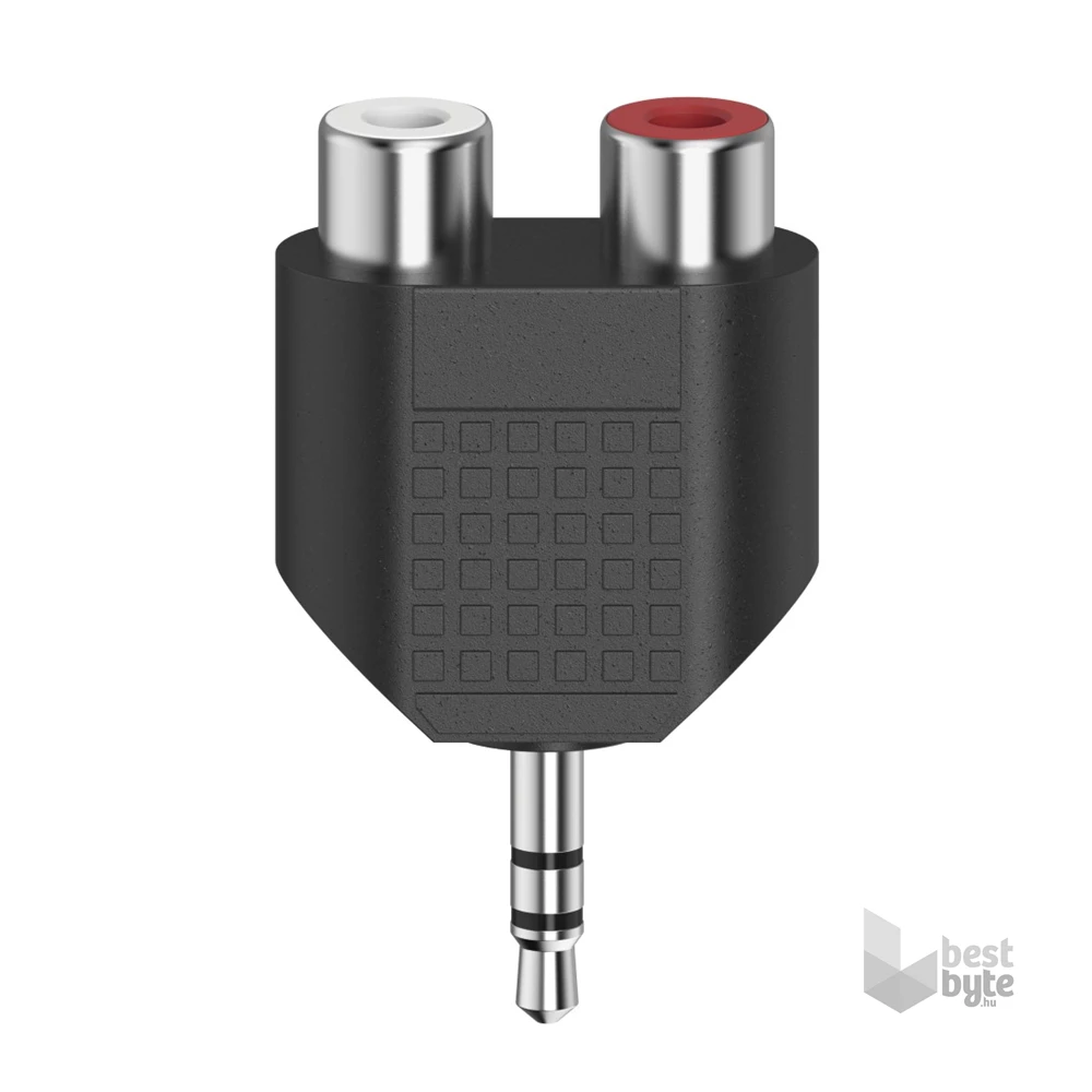 Hama 00205187 FIC ST sztereo 3,5mm jack dugó - 2rca alj adapter