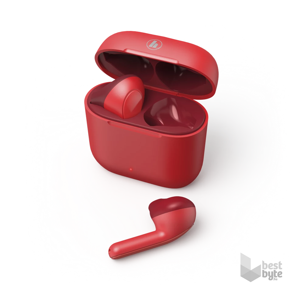 Hama 00184075 FREEDOM LIGHT True Wireless Bluetooth piros fülhallgató