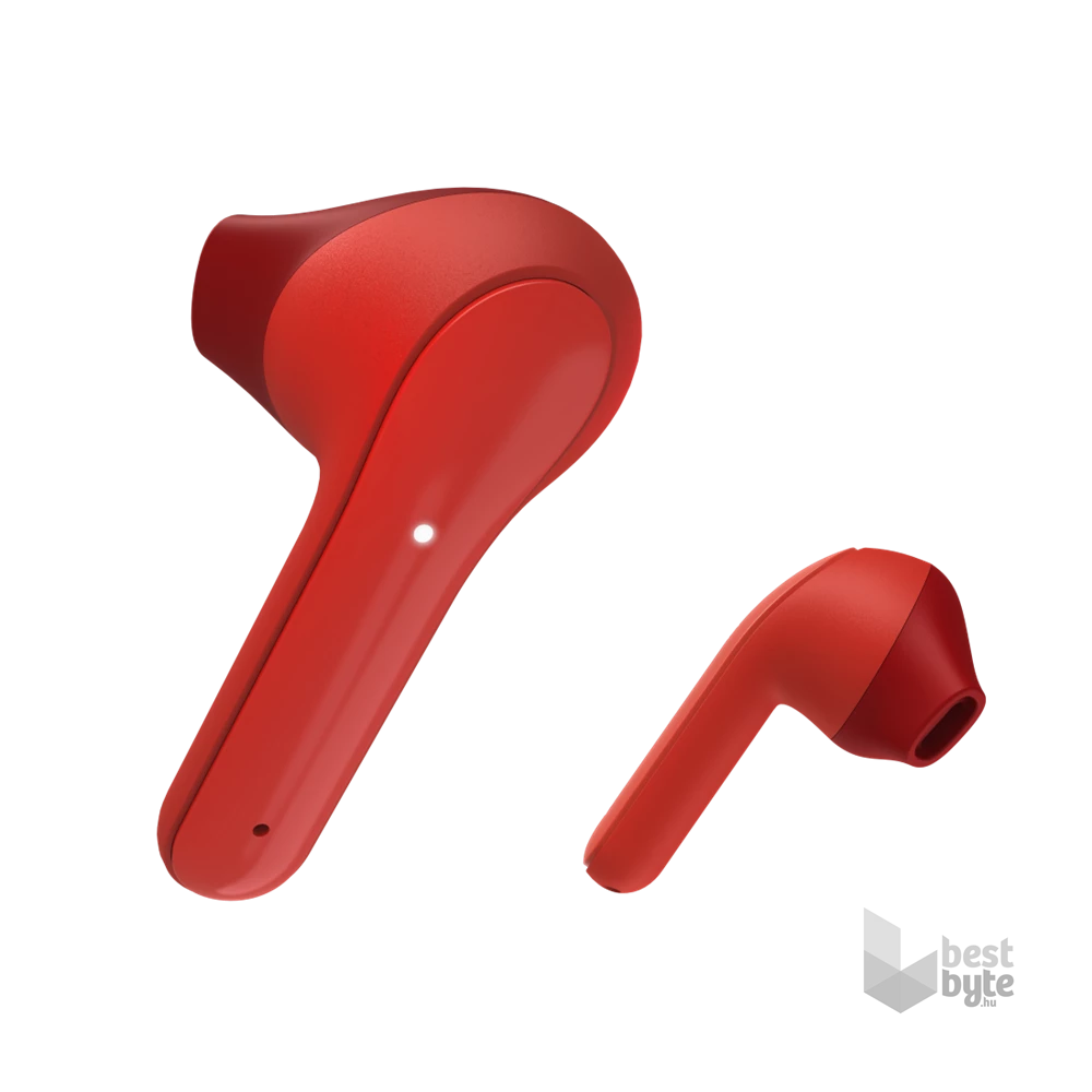 Hama 00184075 FREEDOM LIGHT True Wireless Bluetooth piros fülhallgató