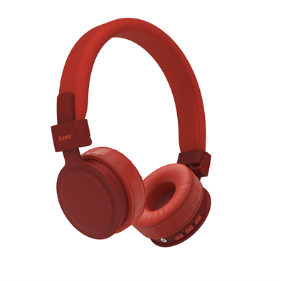 Hama "FREEDOM LIT" Bluetooth piros fejhallgató