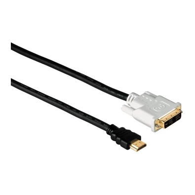 Hama 34033 HDMI-DVI/D Összekötokábel 2,0M, Com