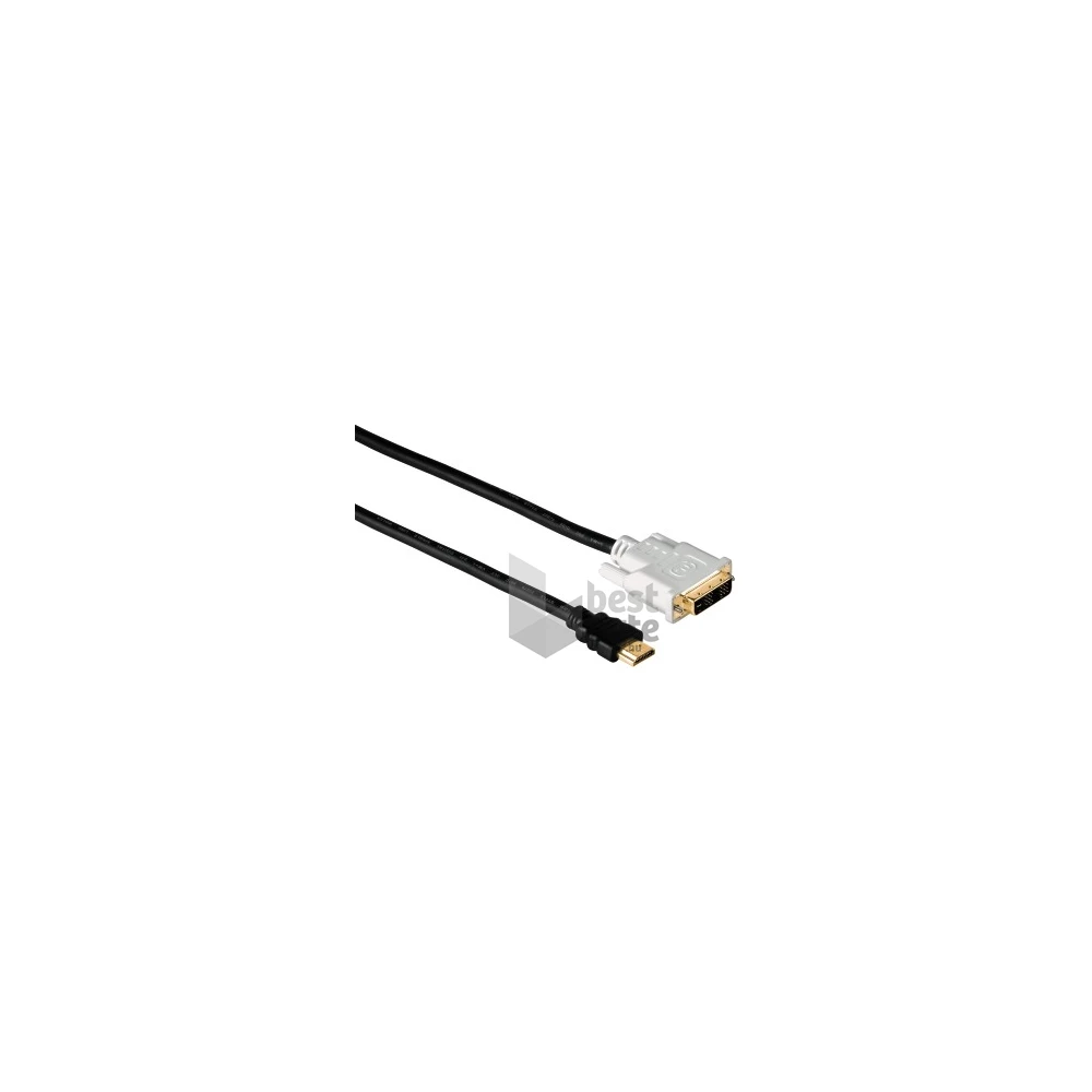 Hama 34033 HDMI-DVI/D Összekötokábel 2,0M, Com