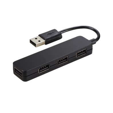 Hama "SLIM" 4 portos fekete USB 2.0 HUB