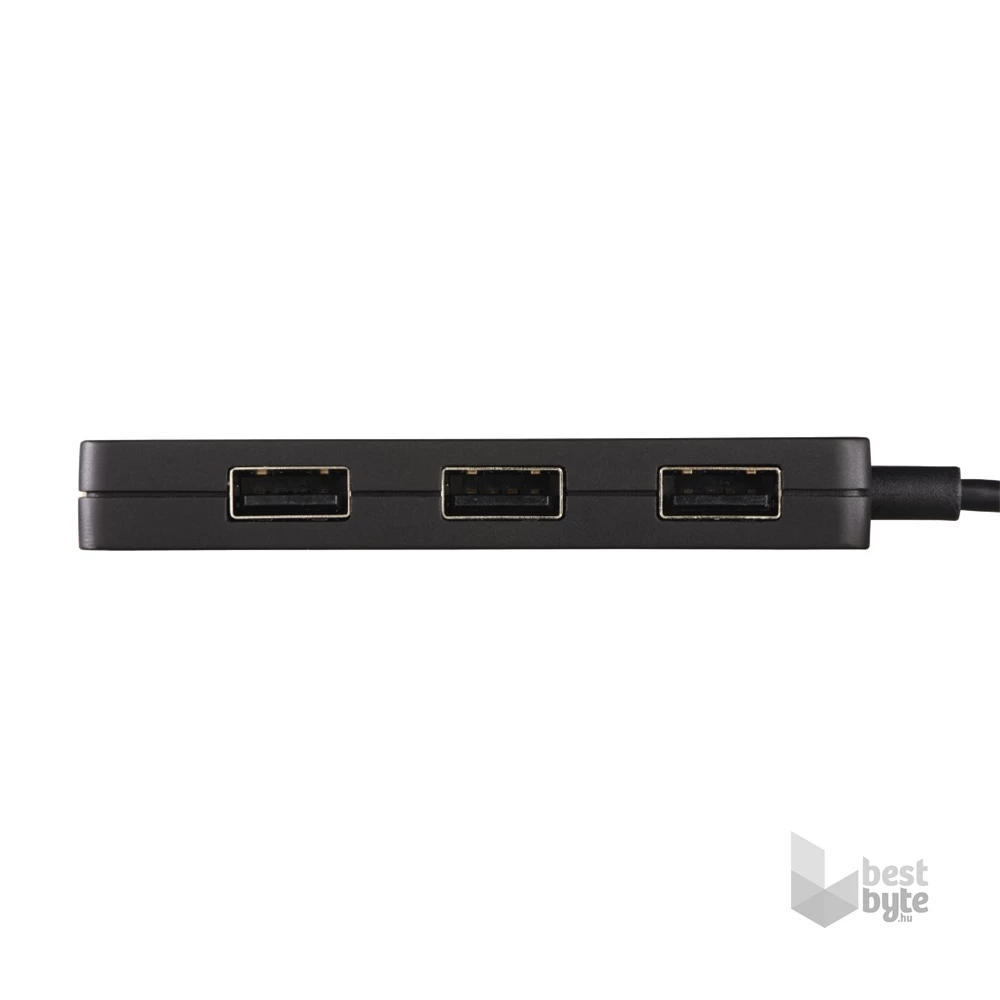 Hama "SLIM" 4 portos fekete USB 2.0 HUB