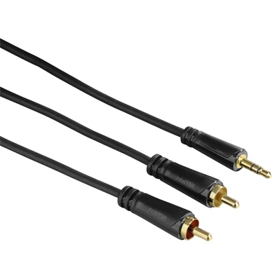 Hama 122298 TL 3,5Mm Jack-2 RCA 1,5 méter összekötőkábel
