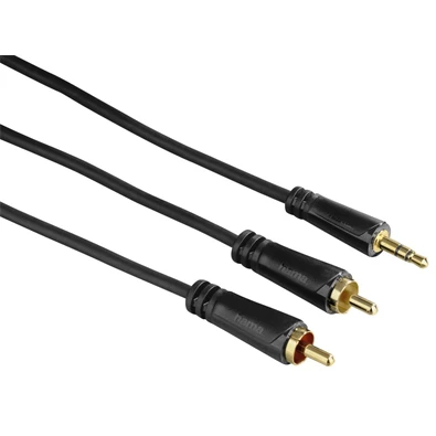 Hama TL 3,5mm jack-2rca összekötőkábel 3,0m