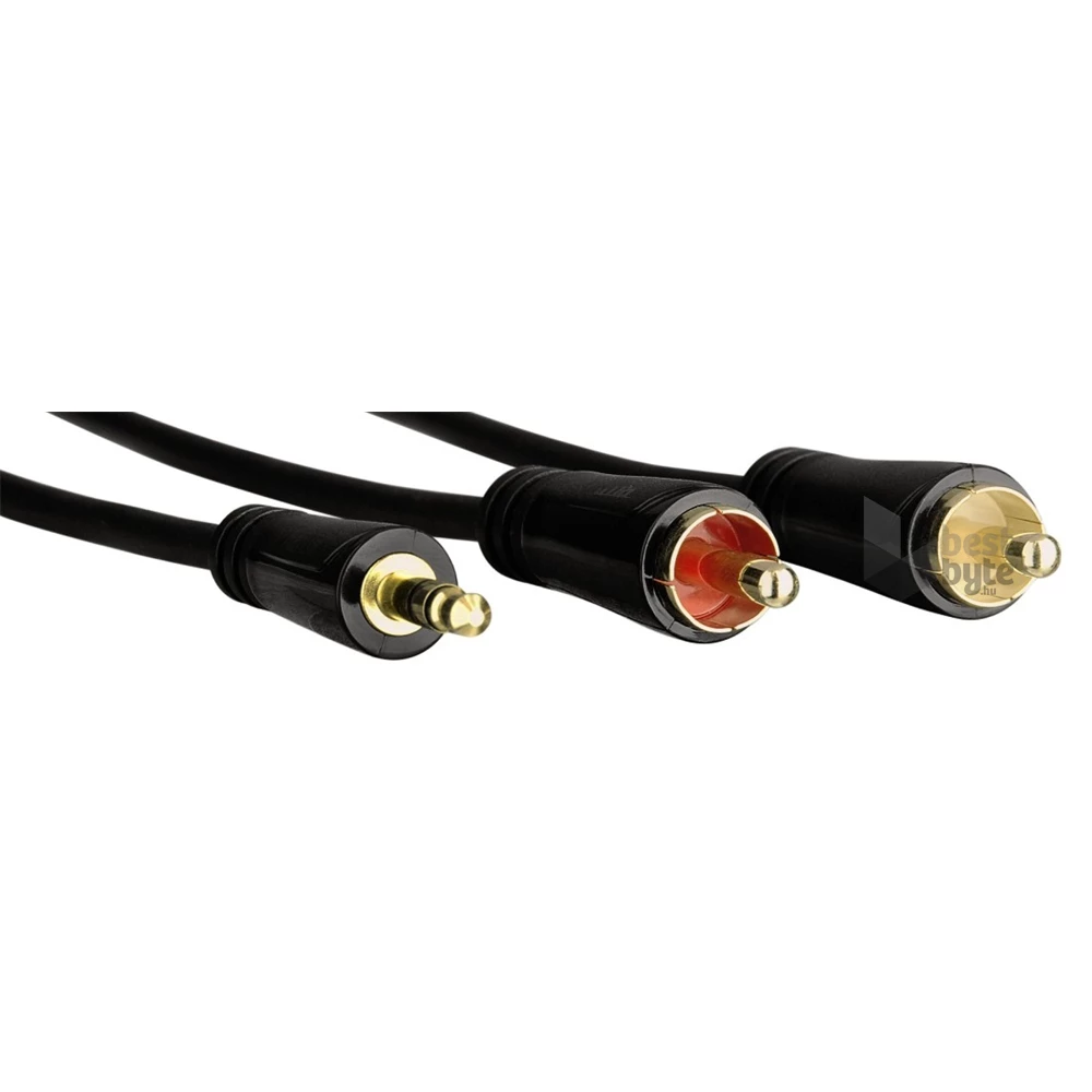 Hama TL 3,5mm jack-2rca összekötőkábel 3,0m