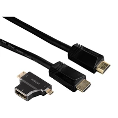 Hama TL High Speed HDMI 1,5 méter kábel Ethernettel + Micro/Mini Adapter