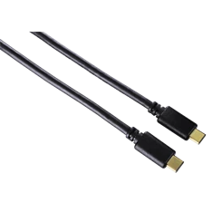 Hama USB 3.1 Type-C - USB Type-C 0,75m fekete adatkábel