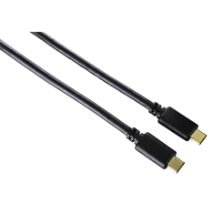 Hama 135737 USB 3.1 Type-C - USB Type-C 0,75m fekete adatkábel