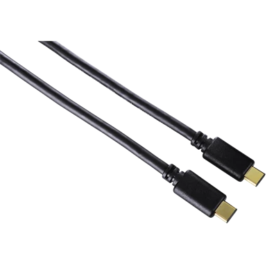 Hama 135737 USB 3.1 Type-C - USB Type-C 0,75m fekete adatkábel