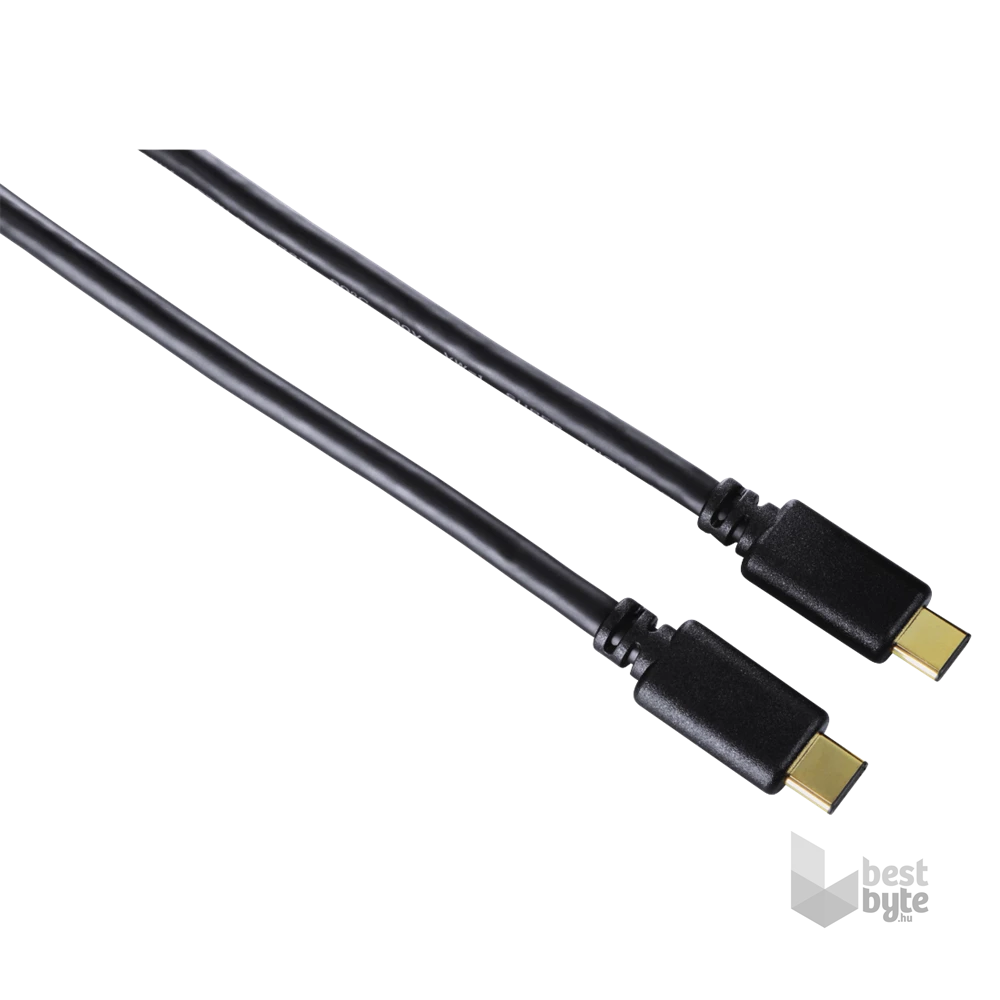 Hama 135737 USB 3.1 Type-C - USB Type-C 0,75m fekete adatkábel