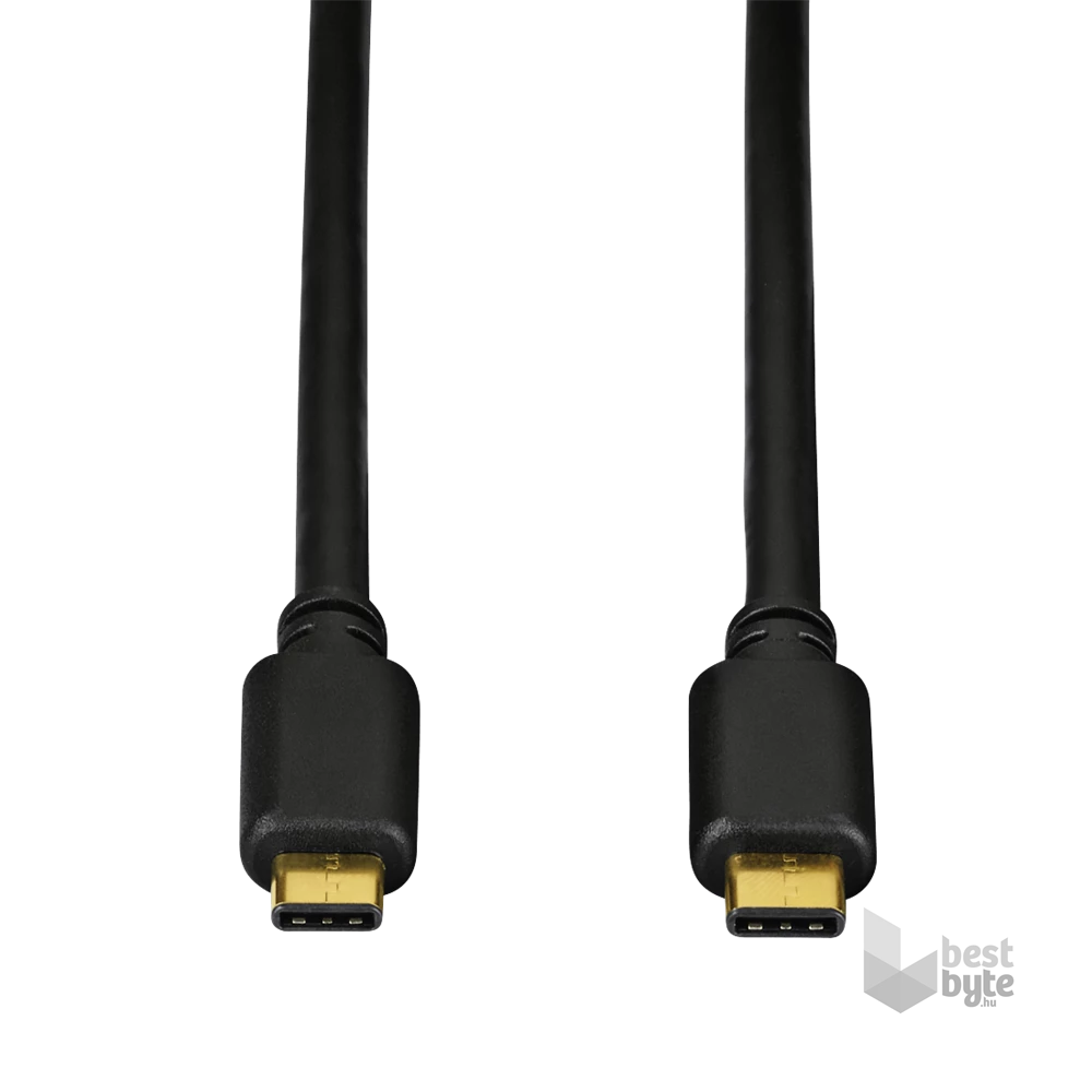Hama 135737 USB 3.1 Type-C - USB Type-C 0,75m fekete adatkábel