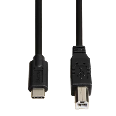 Hama USB Type-C - USB B 1,8m fekete adatkábel
