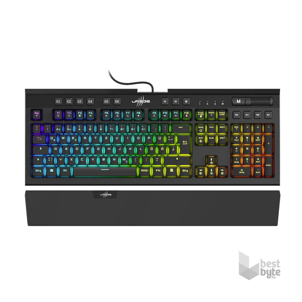 URAGE by Hama 186013 "Exodus 900" (red switch) RGB mechanikus gamer billentyűzet