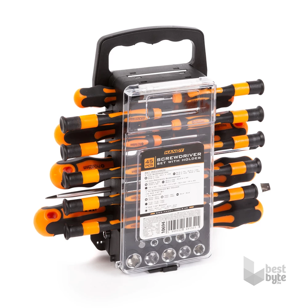 Handy 10694 45 részes csavarhúzó készlet hordozótáskával