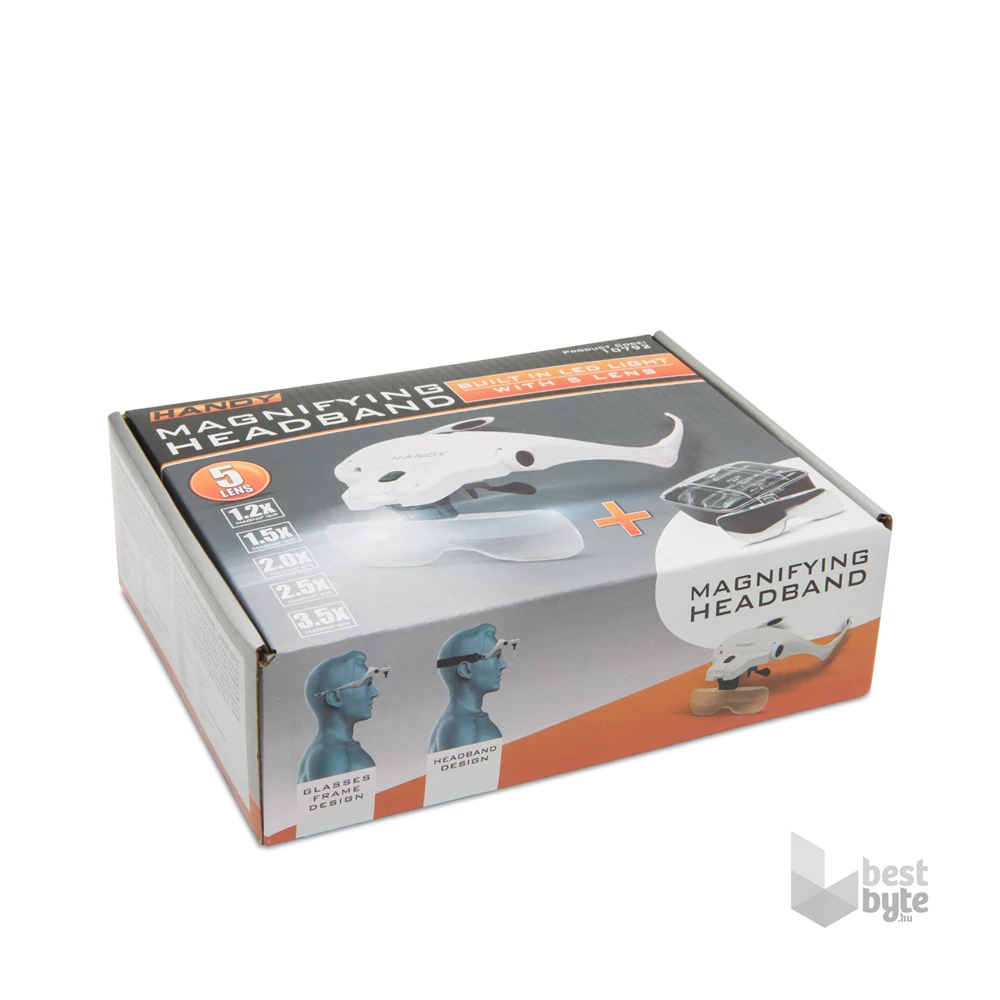 Handy 10792 LED lencse szettel fejpántos nagyító