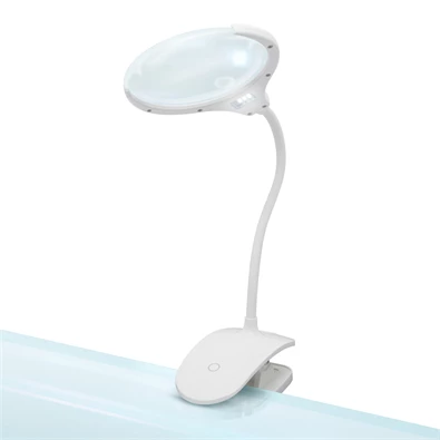 Handy Nagyítós, asztali LED lámpa érintőkapcsolóval, akkumulátorral