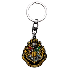 Harry Potter Hogwarts címer fém kulcstartó