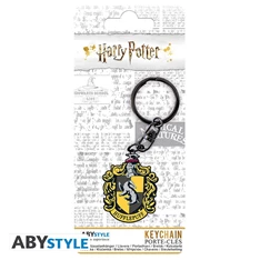 Harry Potter Hufflepuff címer fém kulcstartó