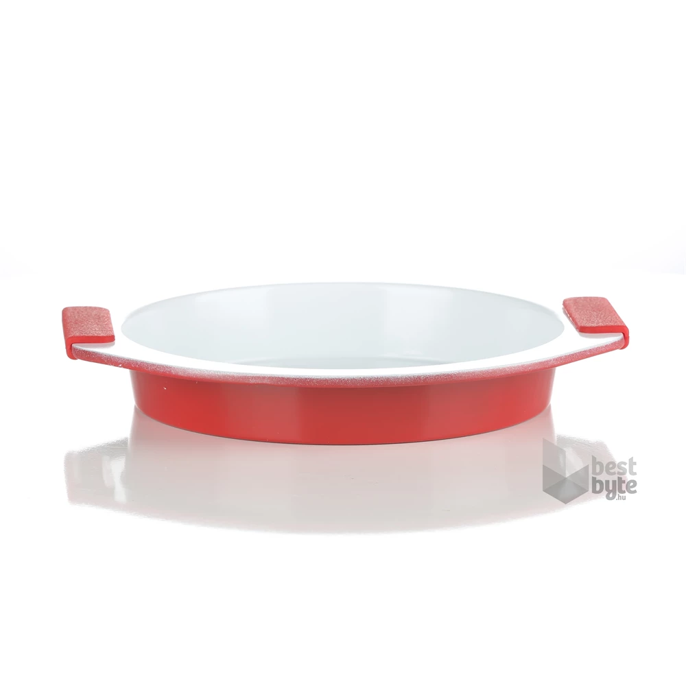 Hausberg Ertone ERT-MN 752 kerámia bevonatú kerek tapadásmentes tepsi 29 x 26,5cm