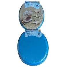 Hausberg ERT-SN 6500BL+DS kék műanyag WC ülőke